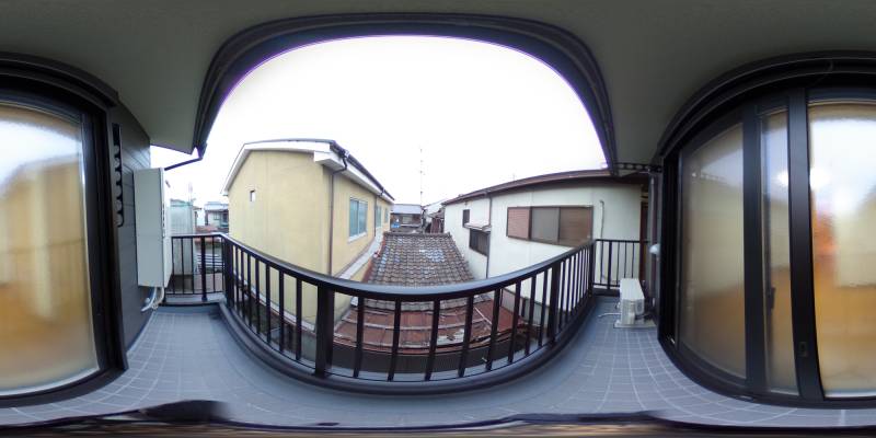 パノラマ画像バルコニー