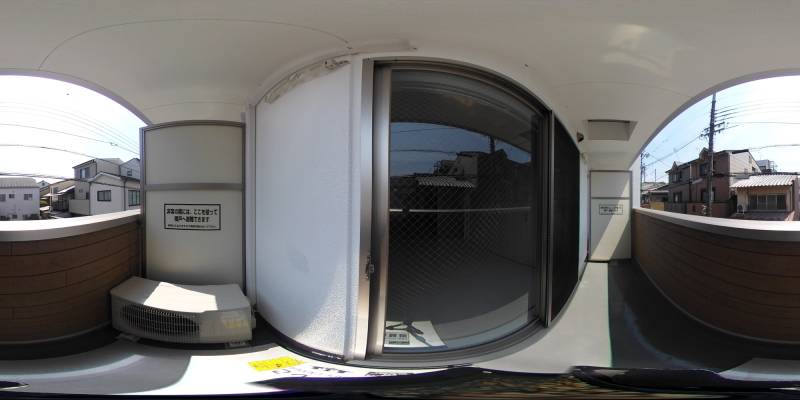 パノラマ画像バルコニー