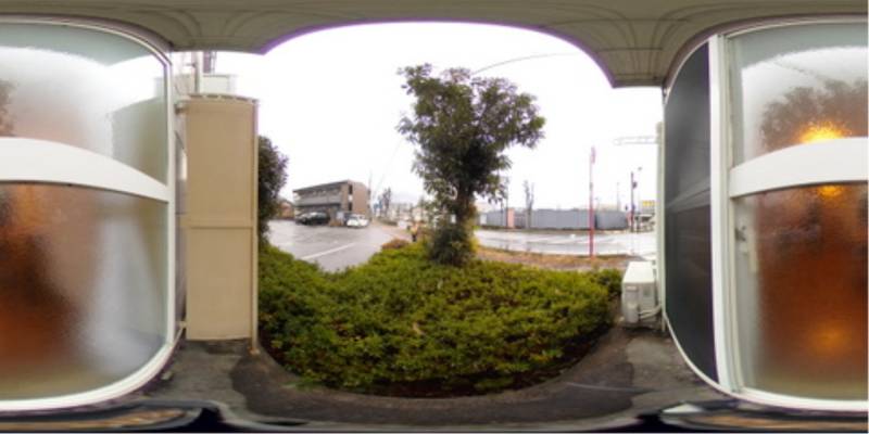 パノラマ画像庭