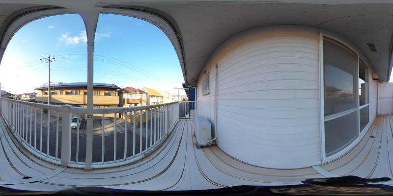 パノラマ画像バルコニー