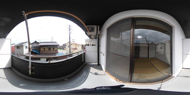 パノラマ画像バルコニー