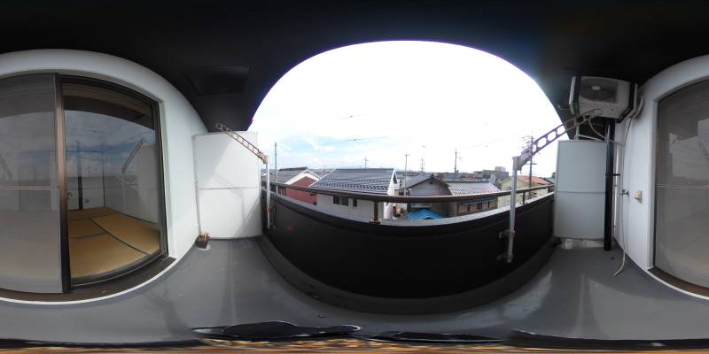 パノラマ画像バルコニー