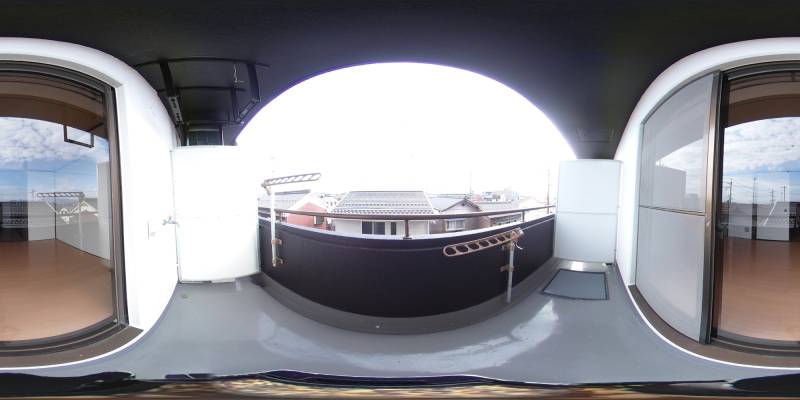 パノラマ画像バルコニー