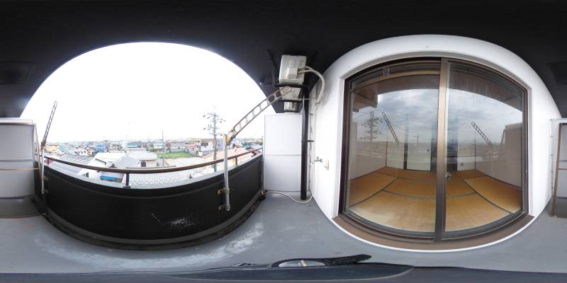 パノラマ画像バルコニー