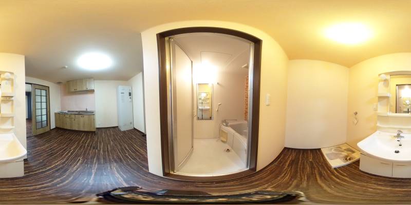 パノラマ画像洗面所