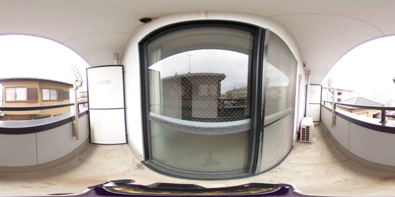 パノラマ画像バルコニー