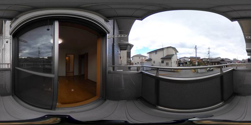 パノラマ画像バルコニー