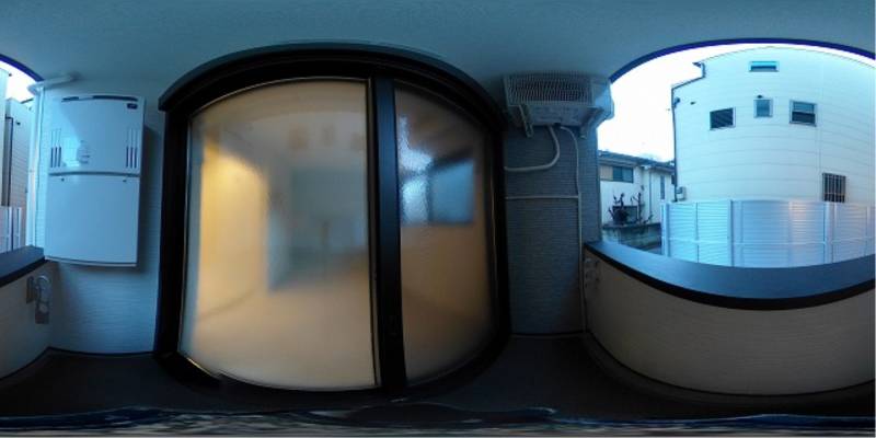 パノラマ画像バルコニー