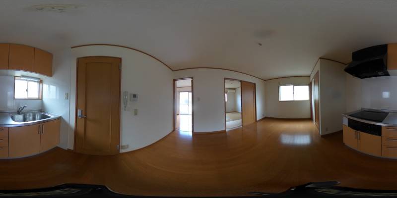 パノラマ画像キッチン