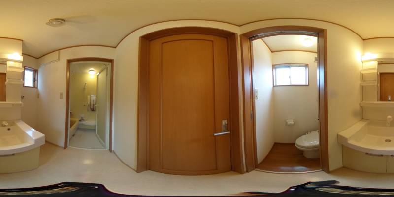 パノラマ画像洗面所