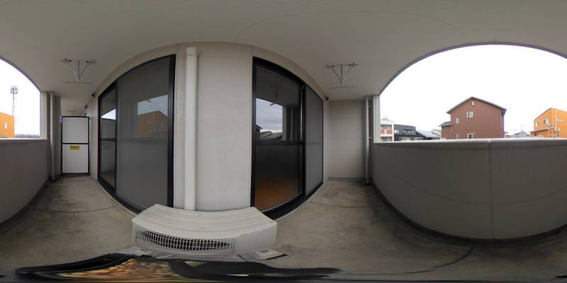 パノラマ画像バルコニー