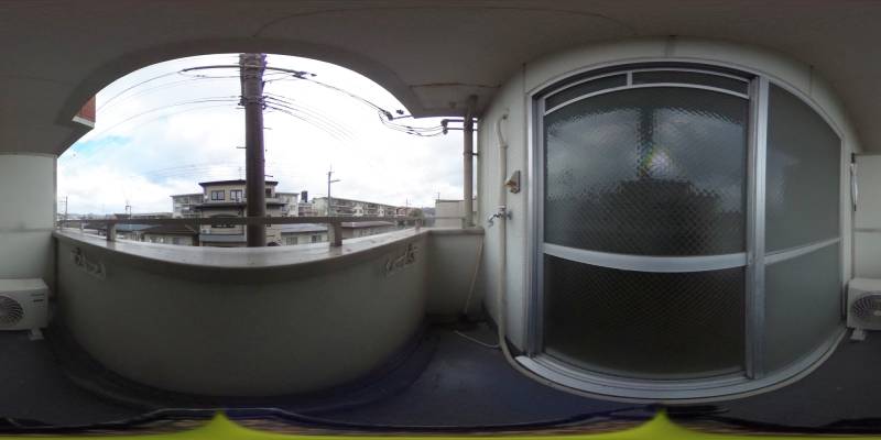 パノラマ画像バルコニー