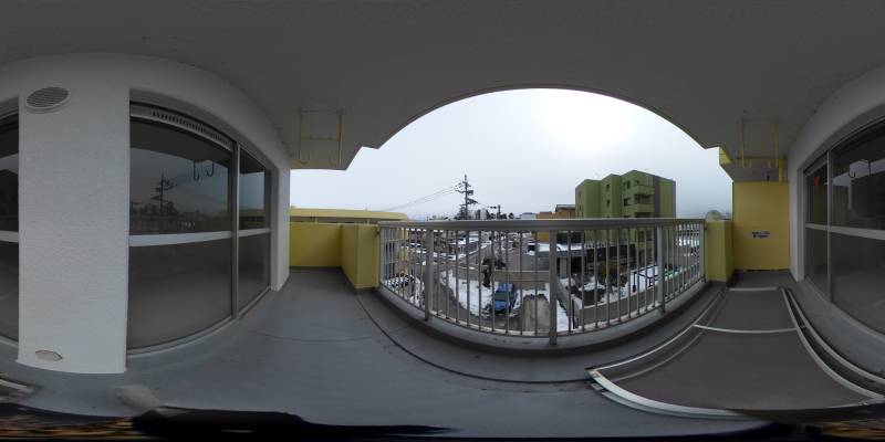 パノラマ画像バルコニー