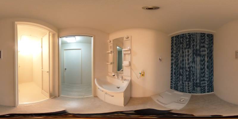 パノラマ画像洗面所