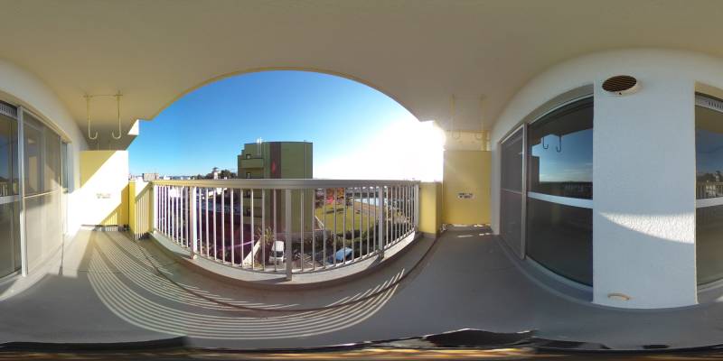 パノラマ画像バルコニー