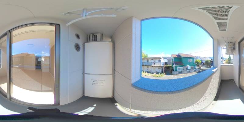 パノラマ画像バルコニー
