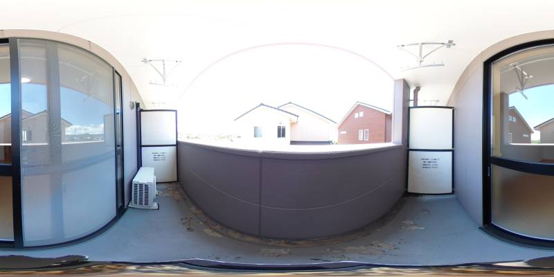 パノラマ画像バルコニー