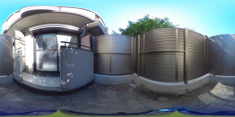 パノラマ画像バルコニー