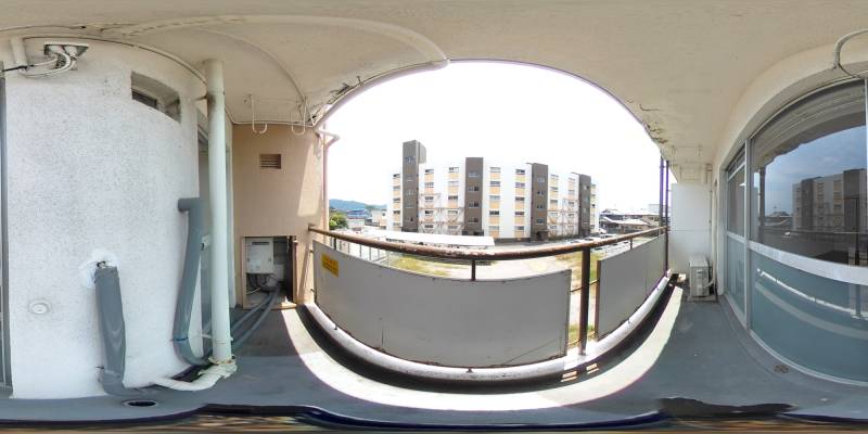 パノラマ画像バルコニー