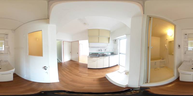 パノラマ画像洗面所