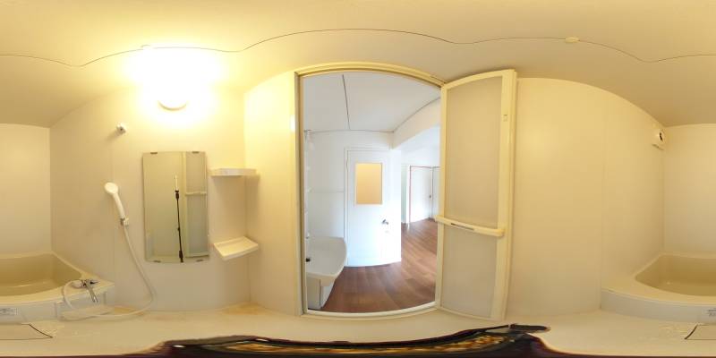 パノラマ画像バスルーム