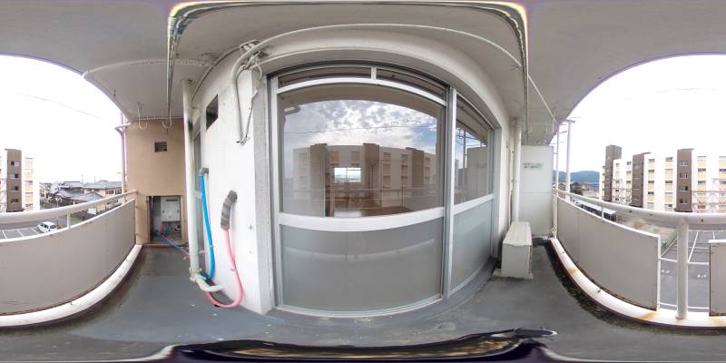 パノラマ画像バルコニー