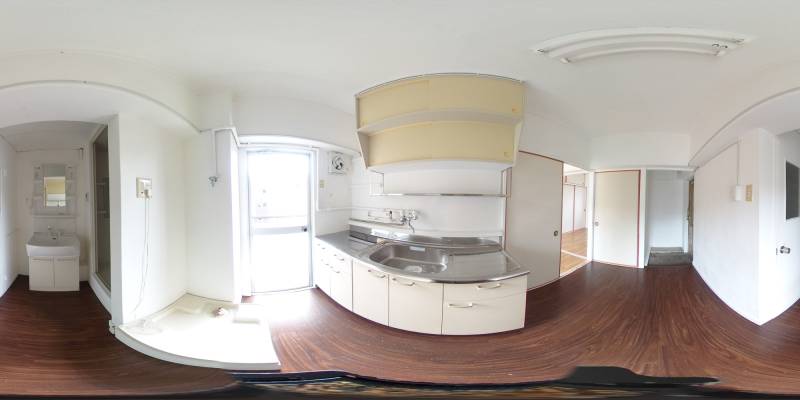 パノラマ画像キッチン