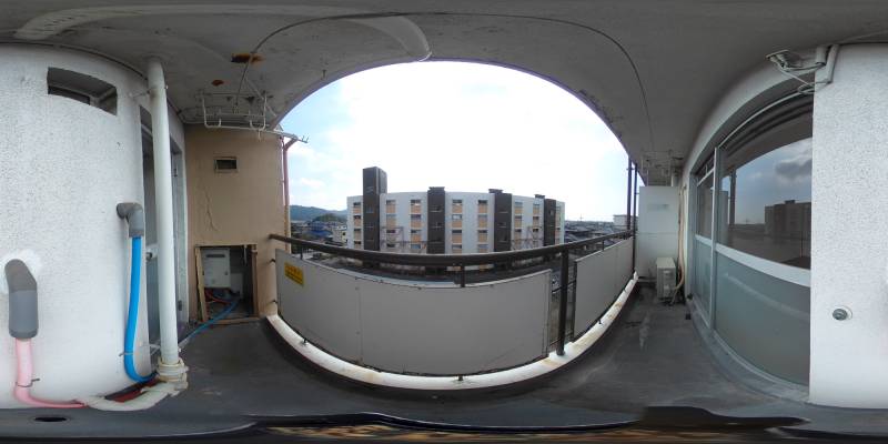 パノラマ画像バルコニー