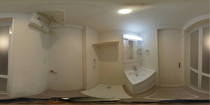 パノラマ画像洗面所