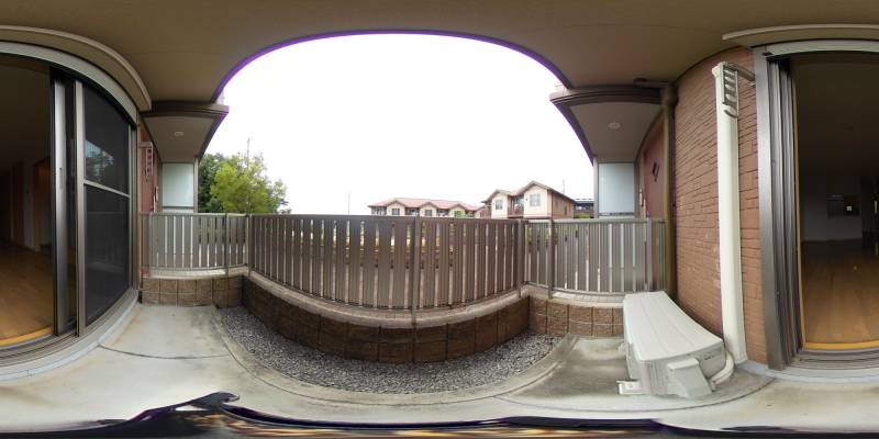 パノラマ画像バルコニー