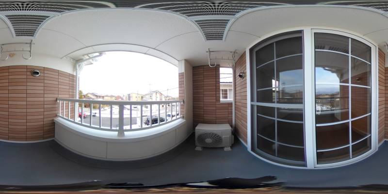 パノラマ画像バルコニー