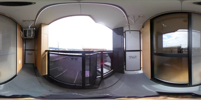 パノラマ画像バルコニー