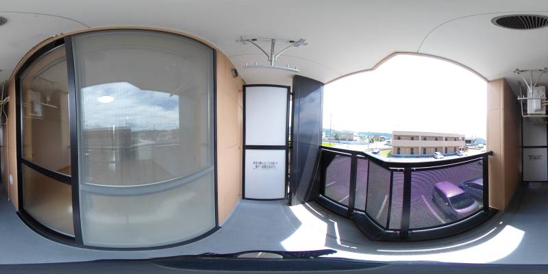 パノラマ画像バルコニー