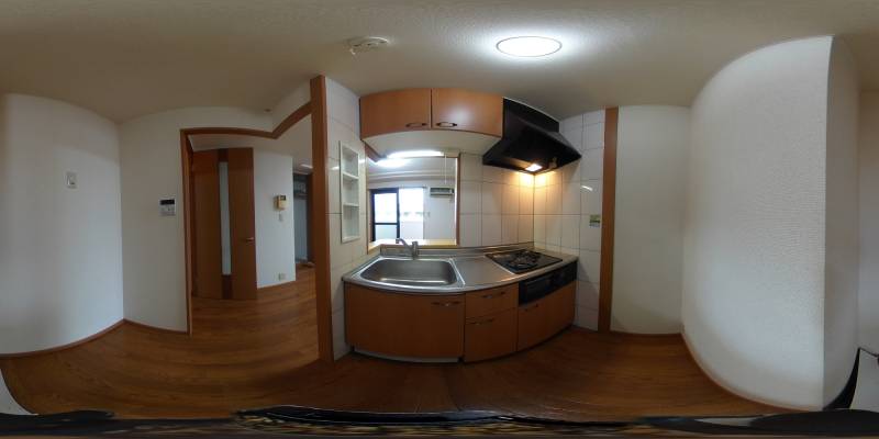 パノラマ画像キッチン