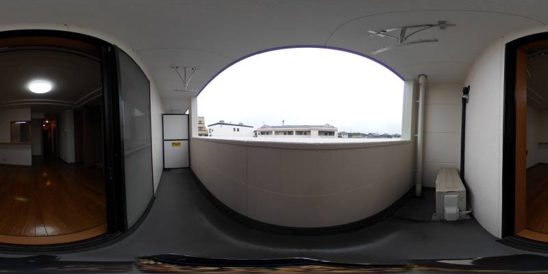 パノラマ画像バルコニー