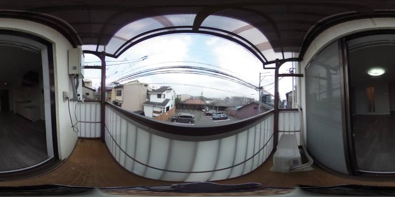 パノラマ画像バルコニー
