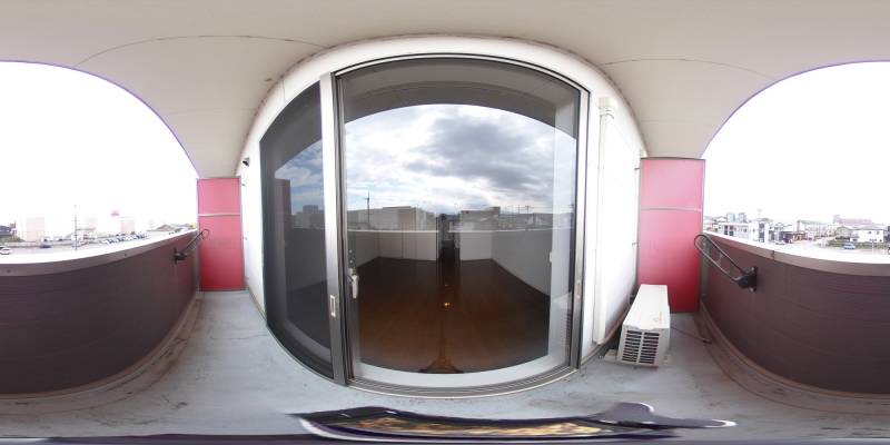 パノラマ画像バルコニー