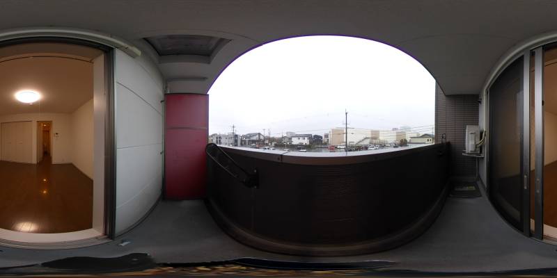 パノラマ画像バルコニー