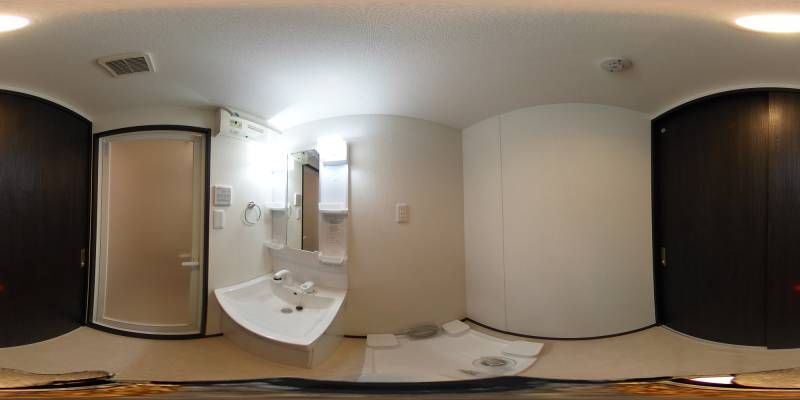 パノラマ画像洗面所