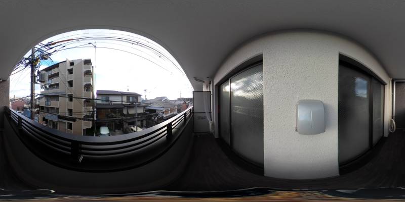 パノラマ画像バルコニー