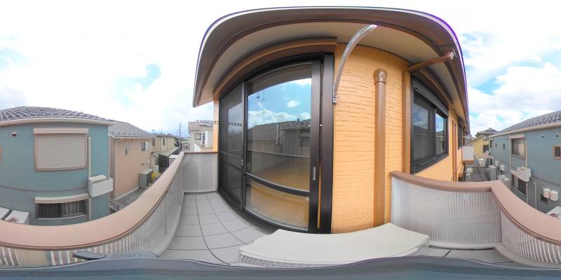 パノラマ画像バルコニー