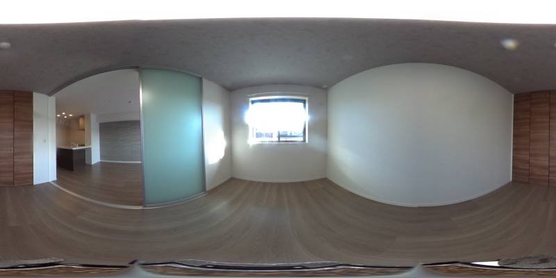 パノラマ画像寝室