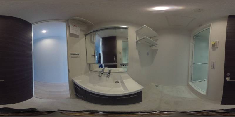 パノラマ画像洗面所