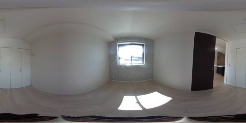 パノラマ画像寝室