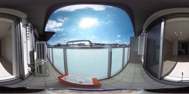 パノラマ画像バルコニー