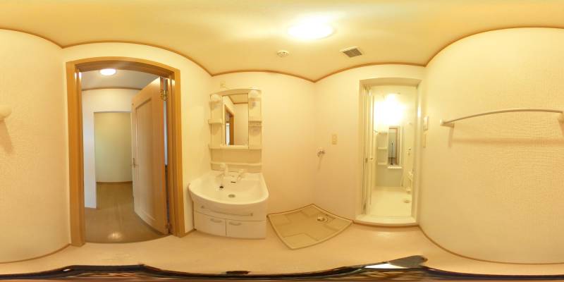 パノラマ画像洗面所