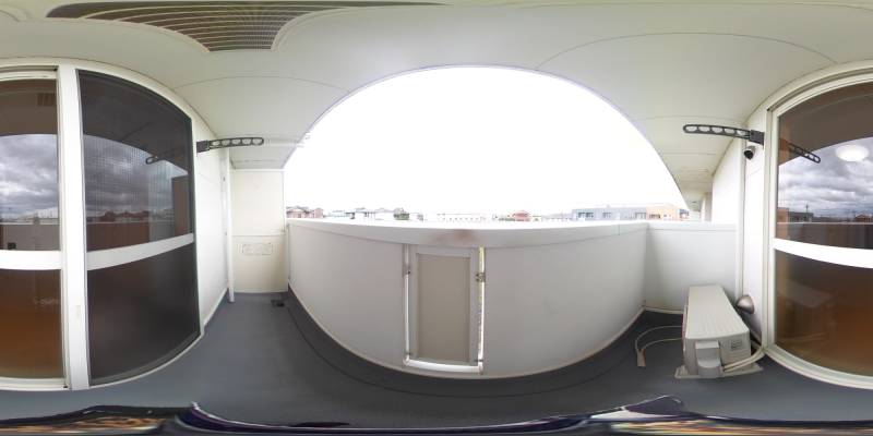 パノラマ画像バルコニー