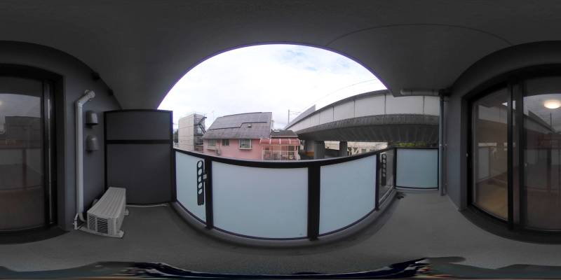 パノラマ画像バルコニー