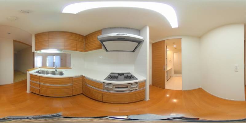 パノラマ画像キッチン