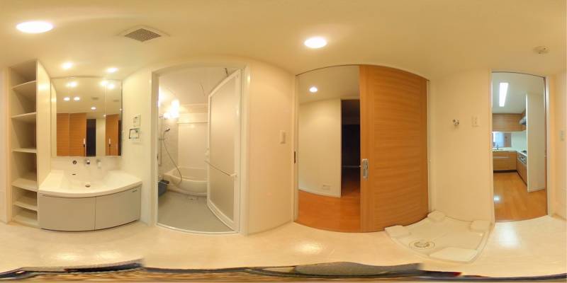 パノラマ画像洗面所